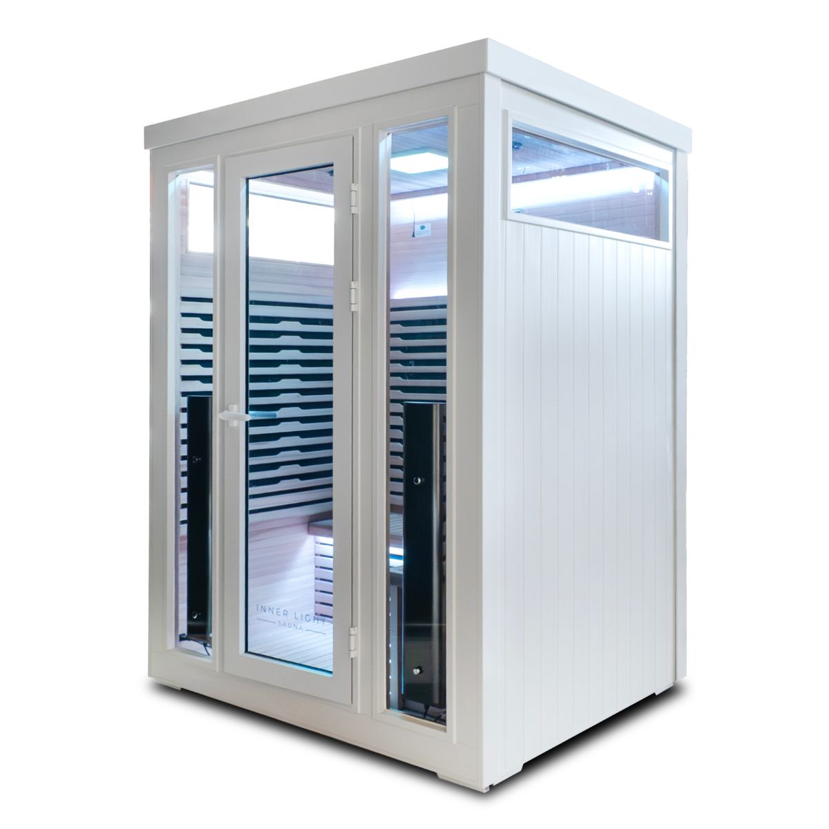 3 Person White Outdoor Infrared Sauna Bella Deluxe
