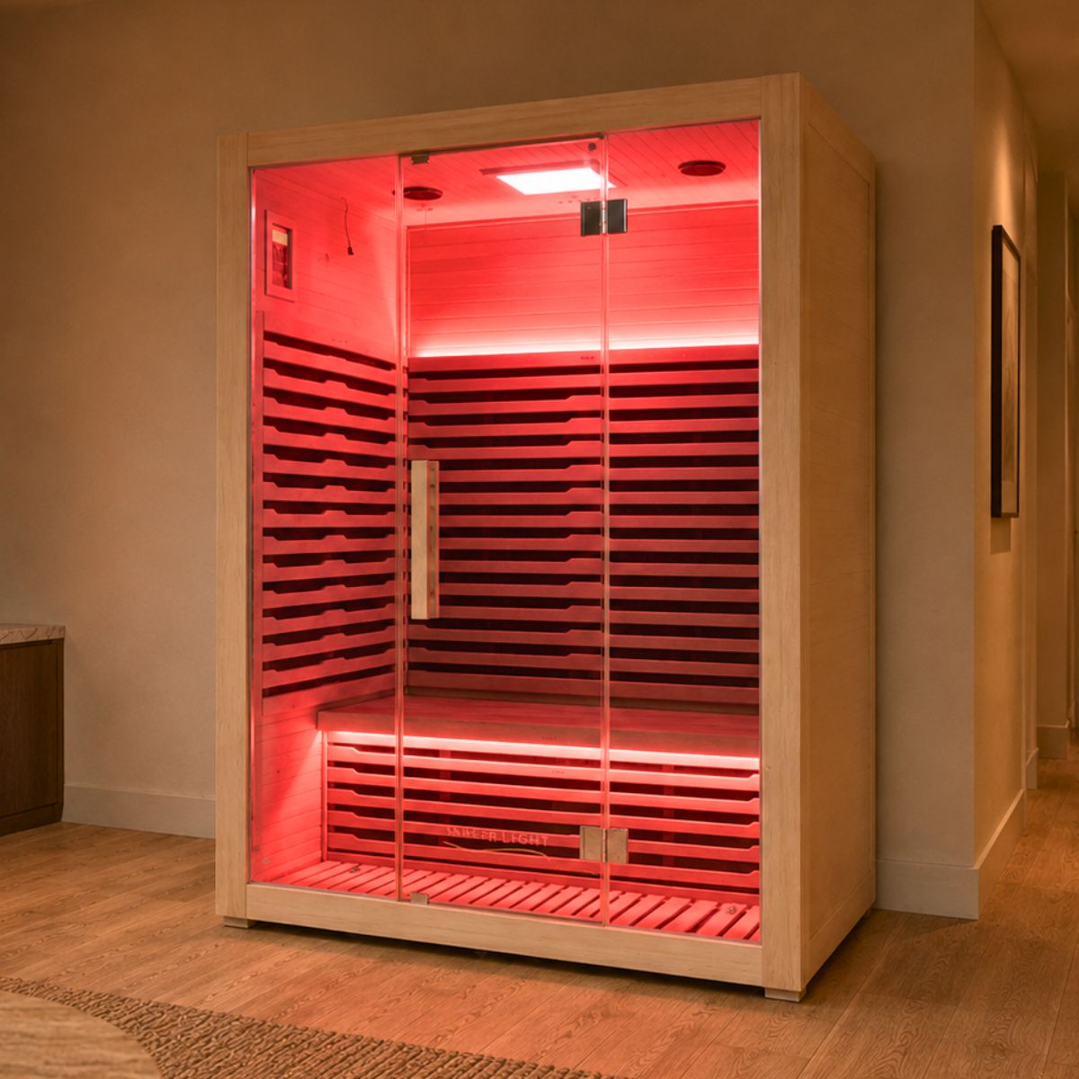 Mood lighting set to red