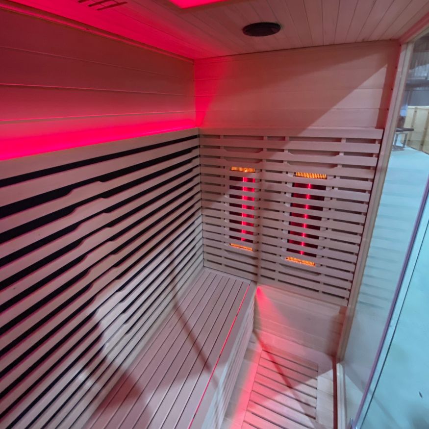 Mood lighting set to red
