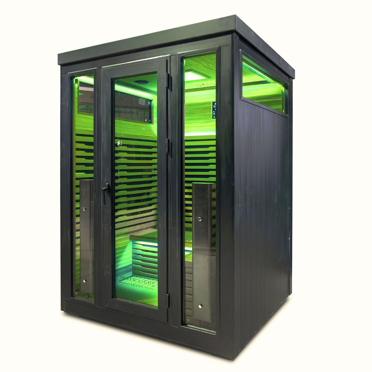 Colour mood lighting, set to green