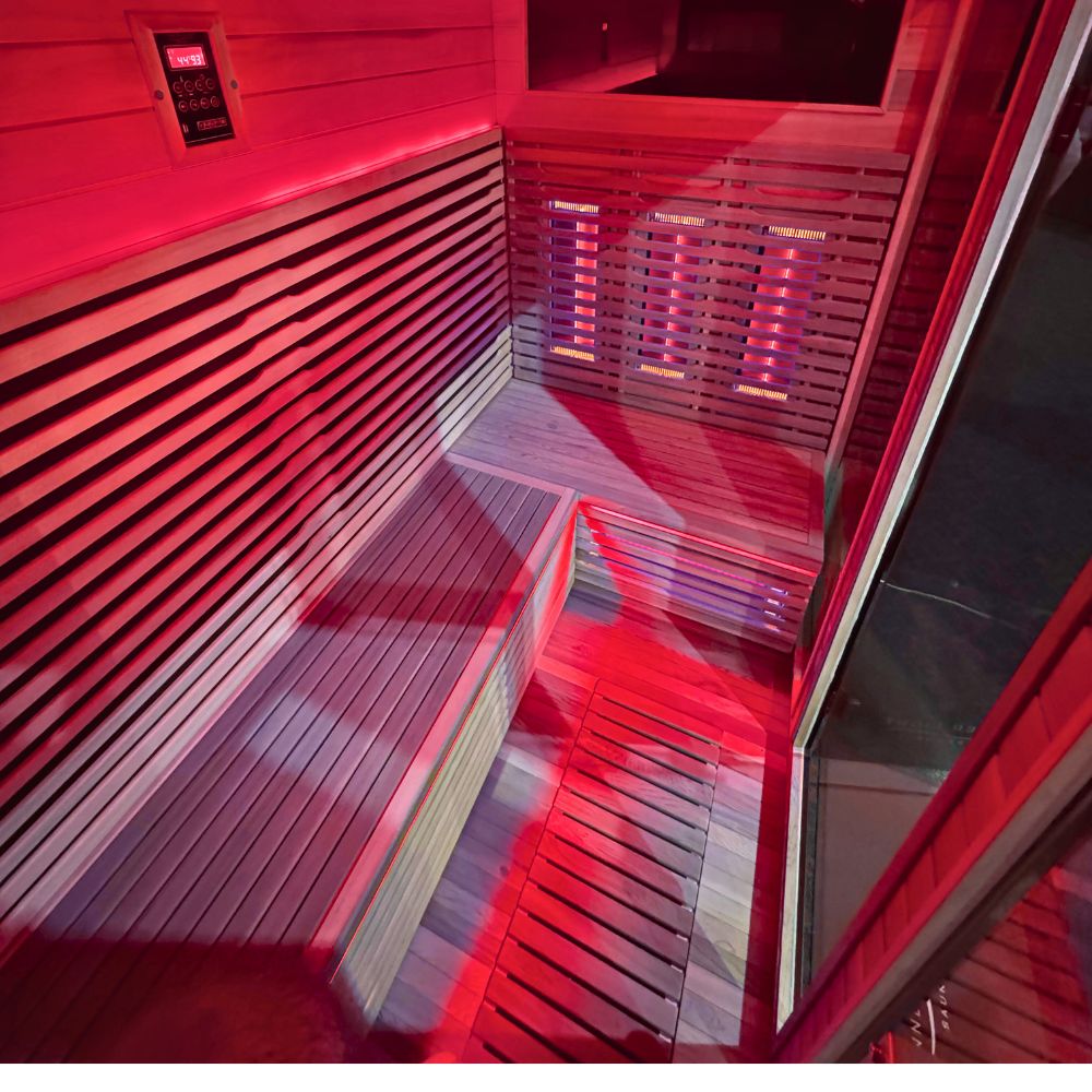 Colour mood lighting, set to red