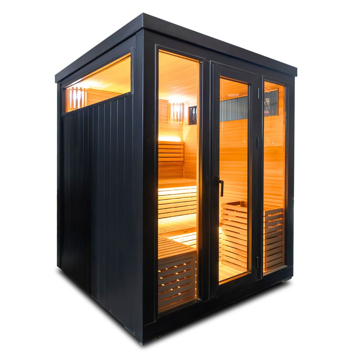 Demfin 6 in black aluminium