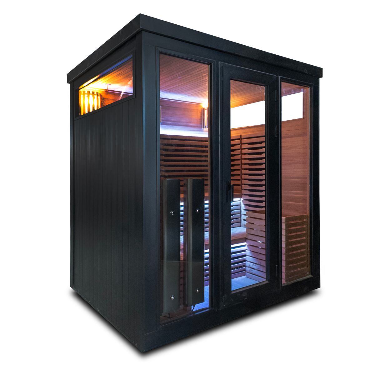 Demfin 6 Hybrid in black aluminium