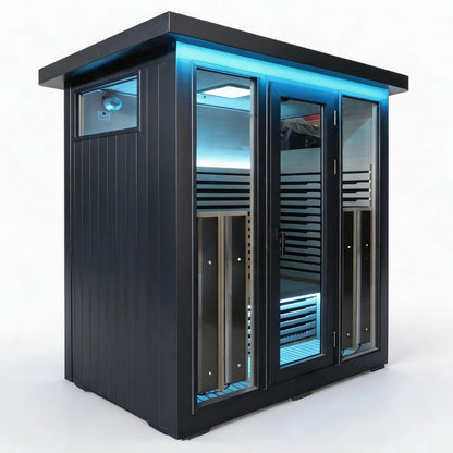 outdoor Black infrared sauna